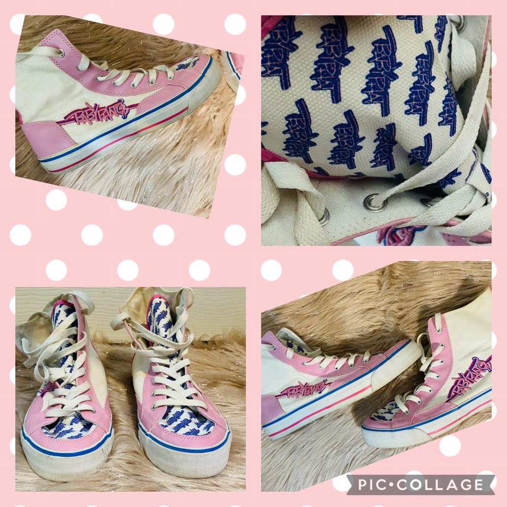 VINTAGE 90’s BabyPhat high top size 8 sneakers